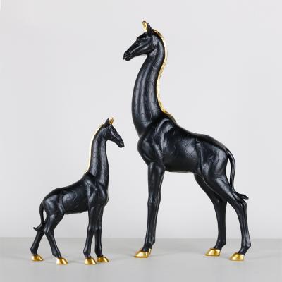 Home Mascot Giraffe Statue Decor